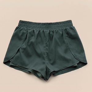 Girlfriend Collective Trail Short in Moss